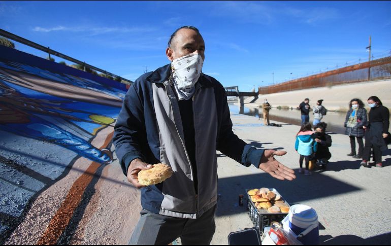 El mural retrata los lazos de las culturas de ambos países en la búsqueda de nuevas oportunidades. EFE/L. Torres