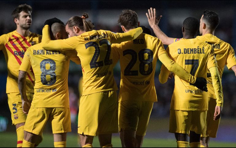 APENITAS. Barcelona se impuso 2-1 ante el Linares de la tercera división. AFP/J. Guerrero