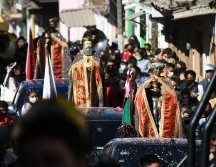 Tanto peregrinos y pobladores observaron desde viviendas la caravana. CORTESÍA/Gobierno de Tlajomulco