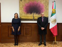 El secretario de Gobernación, Adán Augusto López, dio posesión del cargo a la nueva secretaría de Bienestar, Ariadna Montiel. TWITTER@GobiernoMX