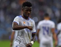 BAILA. Vinícius abrió el marcador ante el Barcelona, revalidando el buen momento que atraviesa. AFP/F. Nureldine