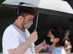 Plaza Constitución en Buenos Aires. La ciudad superó los 40 °C, algo que no ocurría desde 1995. REUTERS