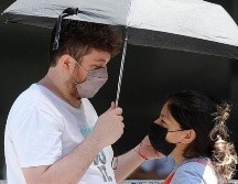 Plaza Constitución en Buenos Aires. La ciudad superó los 40 °C, algo que no ocurría desde 1995. REUTERS