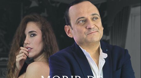 “Morir de amor”. Mariana Guerrero y Lalo España, en el afiche promocional de la cinta, que se estrena en Cinemex. Cortesía