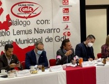 El alcalde Pablo Lemus Navarro presentó su cartera de proyectos para 2022 ante integrantes de la Cámara de la Industria de la Construcción. ESPECIAL
