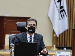 Lorenzo Córdova, consejero presidente del INE, participó este jueves en el webinar 