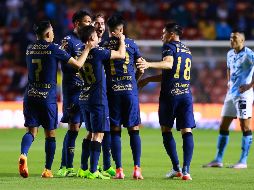 LÍDERES. Pumas se impuso 3-1 a Gallos y lidera el Clausura 2022 con 6 puntos. IMAGO7