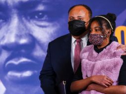 Durante la marcha, la familia de Luther King Jr. apoyó e invito al Senado a aprobar el proyecto legislativo.  EFE/ S.Thew