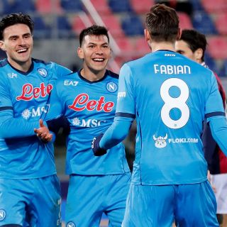 "Chucky" Lozano: El mexicano marca doblete en la victoria del Napoli ante el Bologna