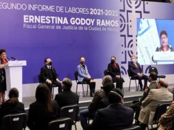 La fiscal Ernestina Godoy destacó que se han suscrito acuerdos reparatorios con el 80 por ciento de las víctimas directas e indirectas del colapso. TWITTER/@rosaicela_