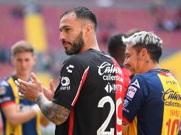 Aguilera sufrió una contusión en la parrilla costal izquierda en el partido contra San Luis. IMAGO7/L. Barba