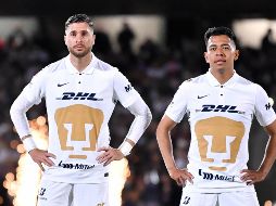 Arturo Ortiz y Sebastián Saucedo se dirigían juntos a La Cantera para el entrenamiento de este viernes, previo a recibir a los Tigres el domingo en Ciudad Universitaria. IMAGO7