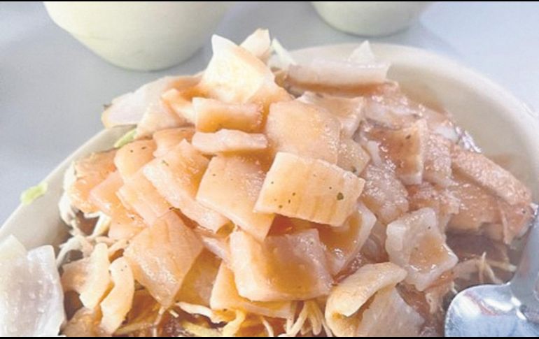 Tostada de cueritos. ESPECIAL