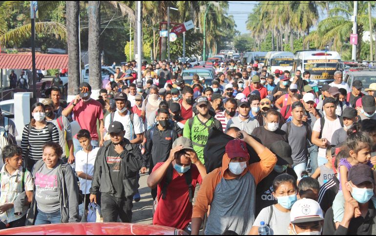 Las caravanas de migrantes no han parado su actividad, el objetivo es llegar a los Estados Unidos. EFE/J. Blanco