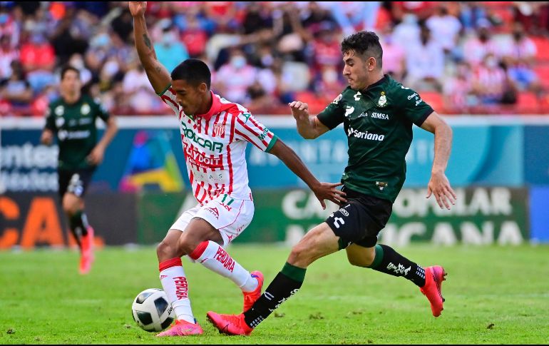 El partido Santos vs Necaxa podrá ser visto este domingo en televisión restringida. IMAGO7