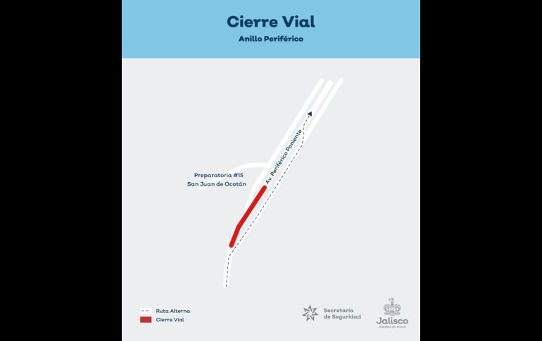 El cierre total en la vialidad se realizará desde mañana. ESPECIAL