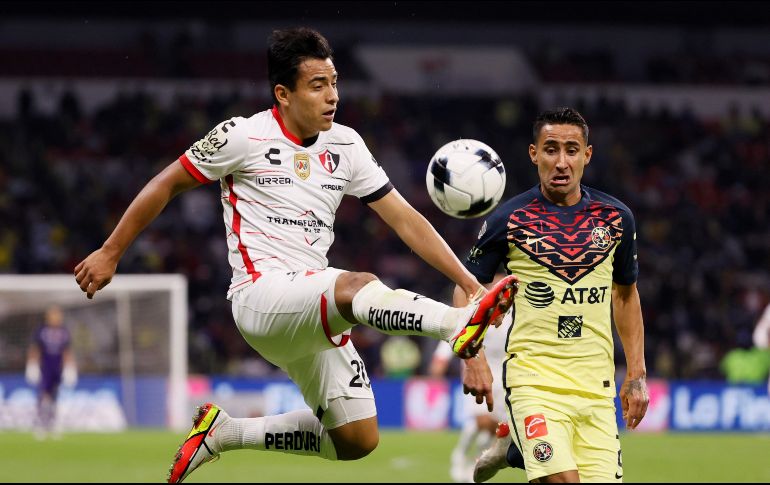 Gilberto Adame afirma que el América fue superior al Atlas en lo futbolístico. EFE / J. Méndes