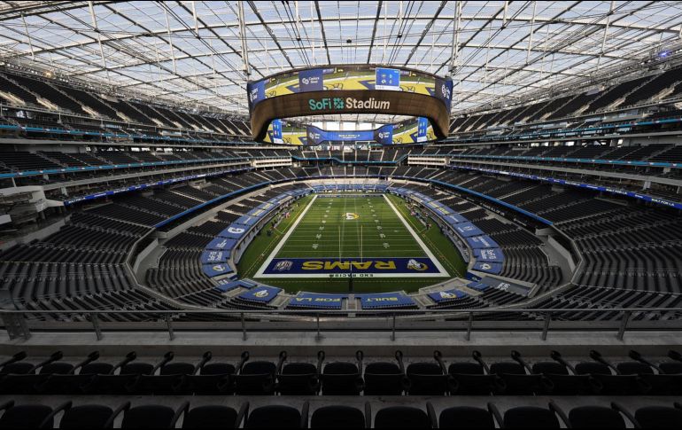 SEDE. El SoFi Stadium de Los Angeles será la sede del Super Bowl LVI. EFE/ARCHIVO