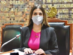 Priscila Franco Barba afirma que el magistrado ya puede ser enjuiciado porque está separado de su cago. ESPECIAL /