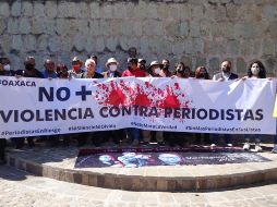 Comunicadores oaxaqueños se sumaron a la movilización nacional 