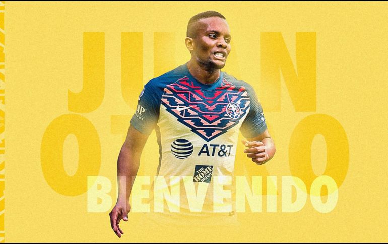 Juan Otero llegó en 2021 a la Liga MX con Santos, donde parecía que podía ser un jugador clave en el esquema de Pedro Caixinha. TWITTER / @ClubAmerica