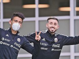 EXPERIENCIA. Los tocayos Héctor Moreno y Héctor Herrera podrían ser titulares esta noche ante la Selección de Jamaica, en la visita del Tri en la eliminatoria. @miselección