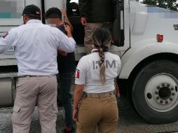 Los extranjeros fueron puestos a disposición del Instituto Nacional de Migración. TWITTER/@INAMI_mx