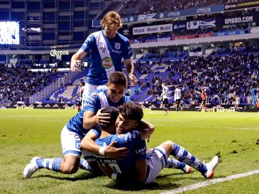 Maximiliano Araújo anotó el segundo gol del Puebla, que en el primer tiempo fallaron dos tiros penales. IMAGO7/M. Novo