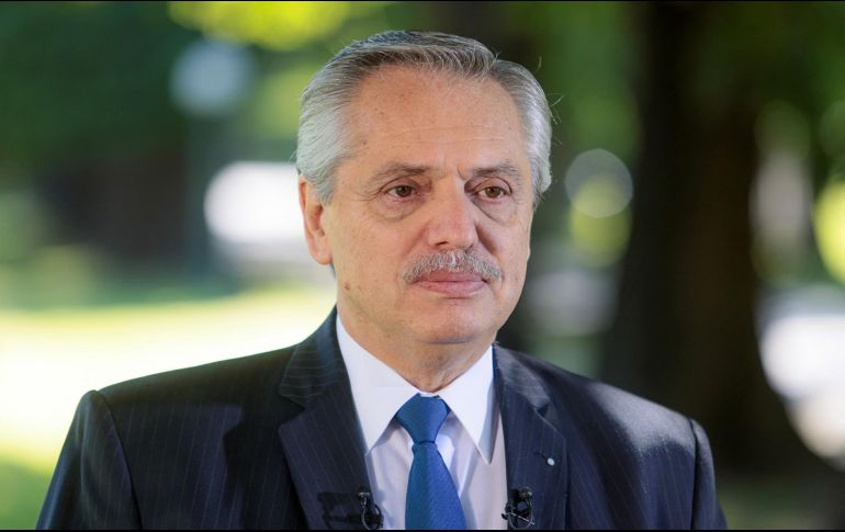 El presidente de Argentina, Alberto Fernández, expresó que el acuerdo con el FMI aligera la presión económica que el país vivía en los últimos días. AFP/Presidencia de Argentina