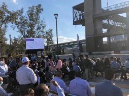 El evento de la inauguración oficial se realizó hoy en la estación Parque Metropolitano. EL INFORMADOR / R. Rivas