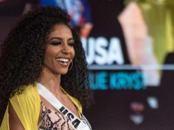 Cheslie se coronó como Miss Estados Unidos, representando a Carolina del Norte, fue el primer año en el que cuatro mujeres negras se llevaron los principales títulos. EFE / B. Camp
