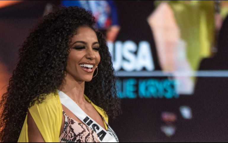 Cheslie se coronó como Miss Estados Unidos, representando a Carolina del Norte, fue el primer año en el que cuatro mujeres negras se llevaron los principales títulos. EFE / B. Camp
