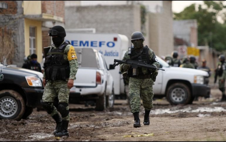 La fiscalía General de la República (FGR) informó que Mario “N” participó en un enfrentamiento con elementos del Ejército antes de ser capturado. AFP/ M. Armas