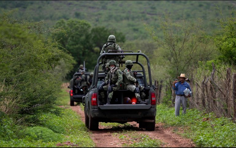 El pasado 29 de enero, personal del Ejército Mexicano fue atacado en la comunidad de Loma Blanca por criminales armados, presuntamente pertenecientes al Cartel Nueva Generación. AP / ARCHIVO