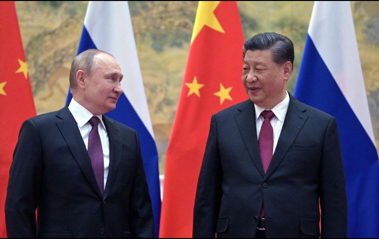 Putin suma el apoyo de su homólogo Xi Jinping en su lucha contra Occidente. AFP/SPUTNIK/A. Druzhinin