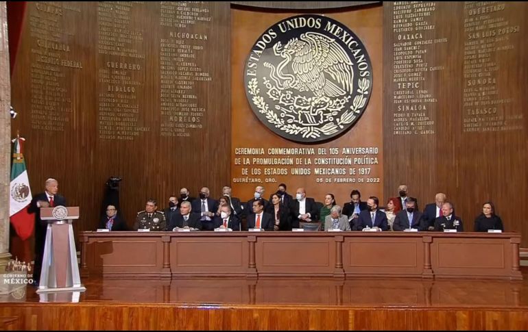 Este sábado gobernadores del país se reunieron en el estado de Querétaro para conmemorar el 105 aniversario de la Promulgación de la Constitución de 1917. YOUTUBE / Gobierno de México