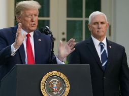 Trump replica a Pence, quien este viernes en Orlando (Florida) sostuvo que el exmandatario estaba 