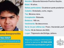 Eduardo fue reportado como desaparecido el pasado viernes. ESPECIAL /