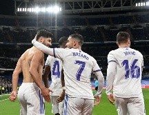 GRAN NIVEL. Marco Asensio festejó su sexta diana del campeonato. AFP/O. Del Pozo