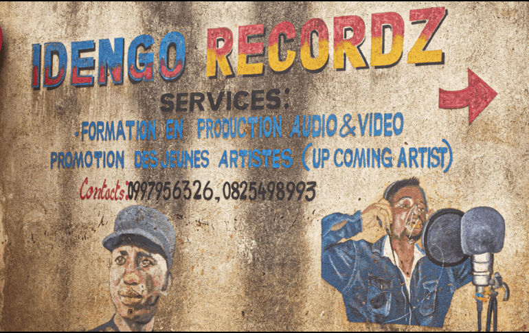 En silencio. Así luce la entrada del estudio de grabación de Idengo, rapero que cumple una condena de cárcel. AFP