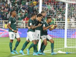 El Palmeiras de Brasil avanzó a la final del Mundial hoy en el estadio Al Nahyan de Abu Dabi. AFP / K. Sahib