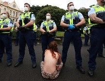 En Canadá, este movimiento, bloquea desde hace casi dos semanas el centro de la capital, Ottawa, en protesta contra las medidas anticovid, aunque su crítica inicial era la vacunación obligatoria para camioneros. AFP / M. Melville