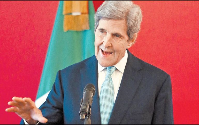 John Kerry, ayer en la torre de la cancillería, en la Ciudad de México. EL ECONOMISTA/H. Salazar