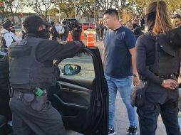 Policías estatales y municipales participaron en el operativo. ESPECIAL