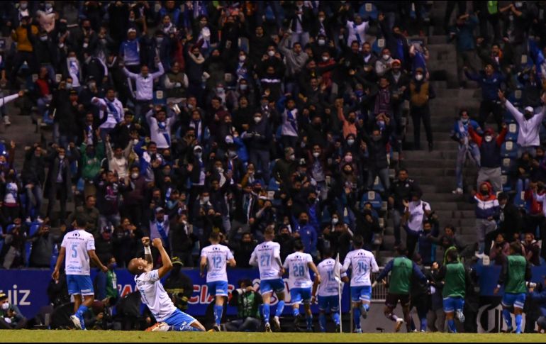 EUFORIA. Puebla consiguió el empate en los segundos finales con un golazo, desatando la locura en el Estadio Cuauhtémoc. IMAGO7