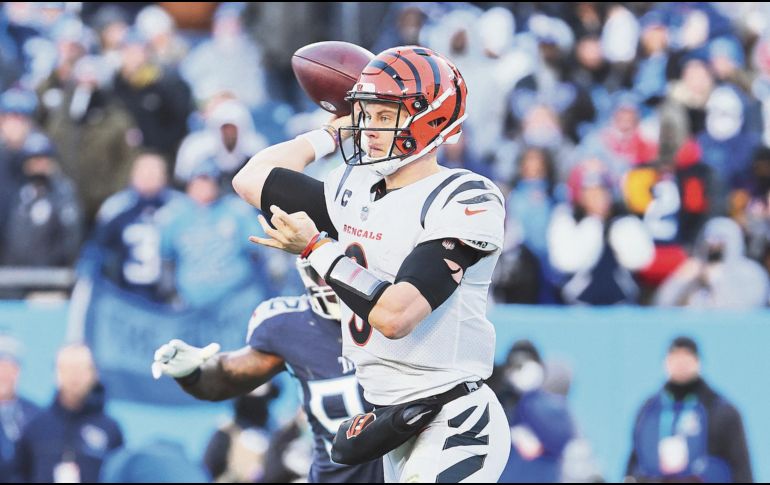 Burrow, el quarterback de segundo año, ha cumplido con las expectativas más ambiciosas de Cincinnati en su regreso tras sufrir una lesión grave de rodilla. AFP/A. Lyons