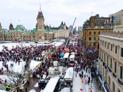 Concentración de inconformes en Ottawa. AP/T. Shaffrey