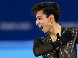 El patinador tapatío puso su nombre en los libros de historia. AFP/ARCHIVO
