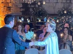 Elba Esther se casó el sábado con Luis Antonio Lagunas. ESPECIAL