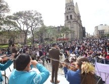 Miles de personas acudieron a los festejos organizados por el Ayuntamiento. TWITTER/@PabloLemusN